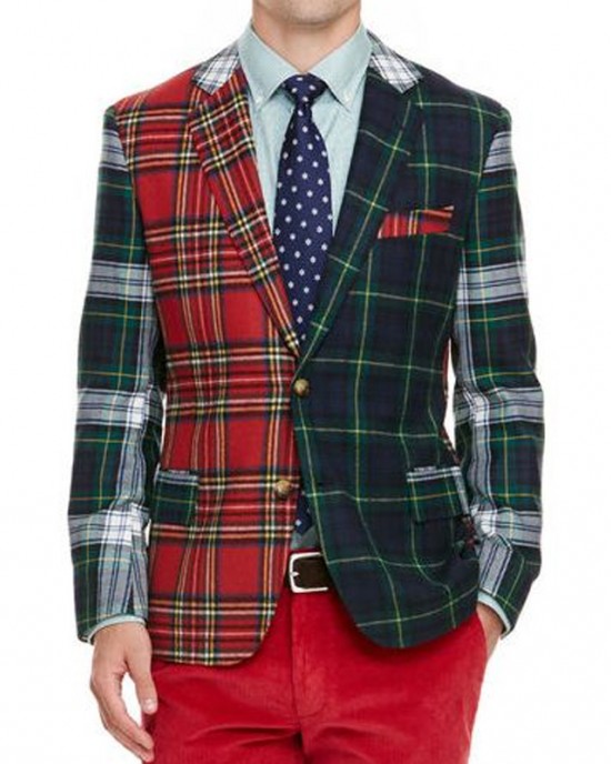 Men's plaid blazer HE1403-01-04