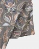 Mens Paisley Graphic Print Buttons Up Lapel Shirts