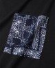 Mens Ethnic Floral Print Chest Pocket Crew Neck Short Sleeve T  Shirts