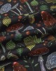 Mens Leaf Print Button Up Short Sleeve Shirts